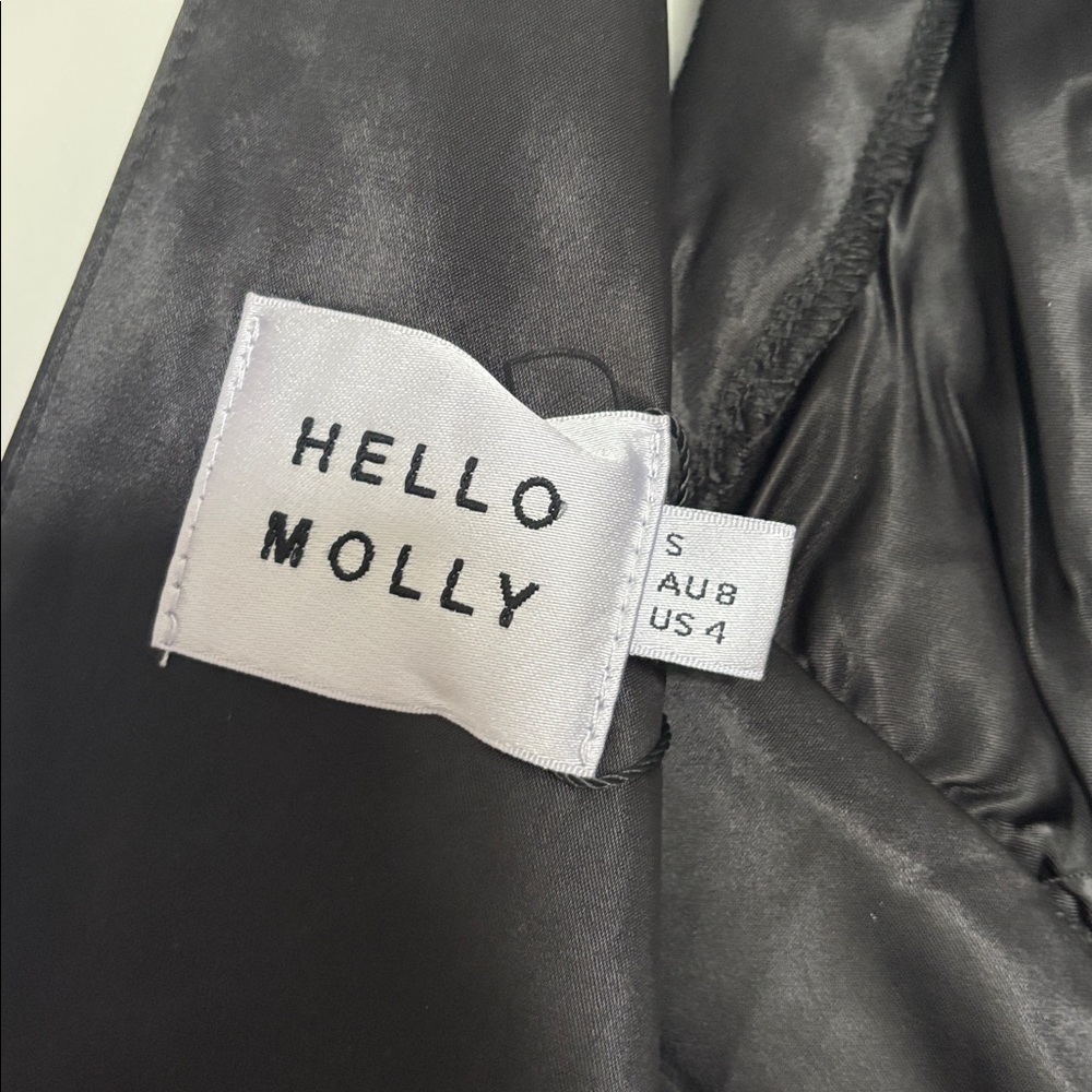 NWT Hello Molly Elegant Black Midi Evening Dress - Picture 12 of 14